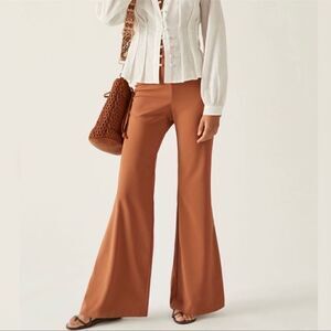 Anthropologie Hutch Stretch Crepe Flair Pants